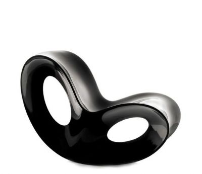 MAGIS - CHAUFFEUSE VOIDO A BASCULE VERNI BRILLANT - Noir