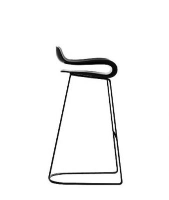 KRISTALIA - TABOURET BCN FIXE H 76CM - Noir Pied noir