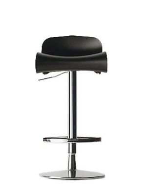 KRISTALIA - TABOURET BCN REGLABLE H 67-80CM PIETEMENT TULIPE - Noir
