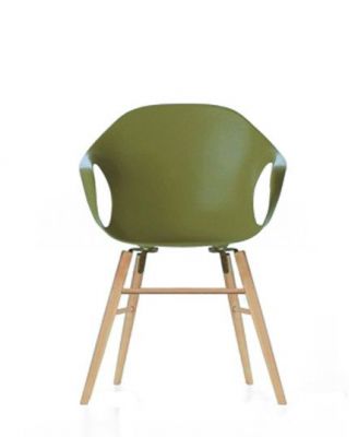 KRISTALIA - FAUTEUIL ELEPHANT PIETEMENT BOIS - Vert olive pied h�tre