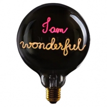 Ampoule I Am Wonderfull en rose et ambre - Elements Lighting