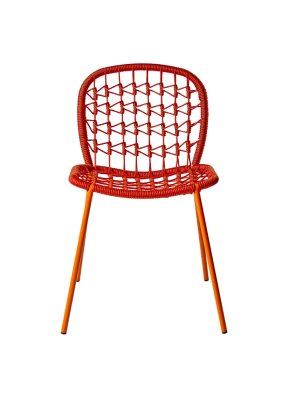 Chaise Emilie - Structure tramonto Corde rosso - Castil