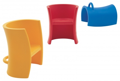 CHAISE TRIOLI - Rouge