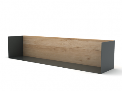 Etag�re U L - Ethnicraft - Gris