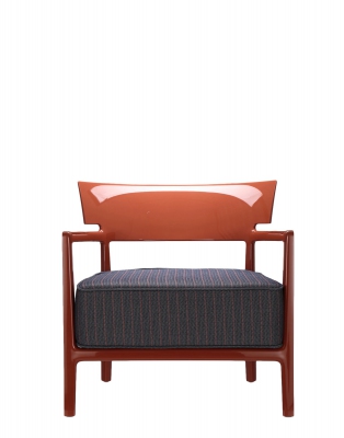 Fauteuil CARA Rouge Orang� / Bleu Orange - Kartell