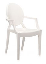 Lot de 2 fauteuils Louis Ghost - Kartell - Blanc brillant