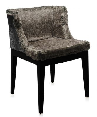 FAUTEUIL MADEMOISELLE KRAVITZ - Structure transparente - Tissu raphia 