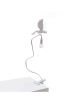 Lampe oiseau atterrissage avec pince - Seletti