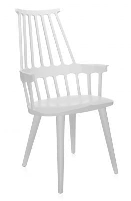 LOT DE 2 FAUTEUILS COMBACK KARTELL - Pieds bois 