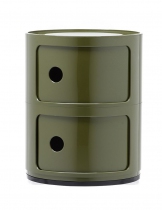 Rangement componili 2 tiroirs Vert olive Kartell. Retrouvez une super position de 2 éléments aux multiples usages.