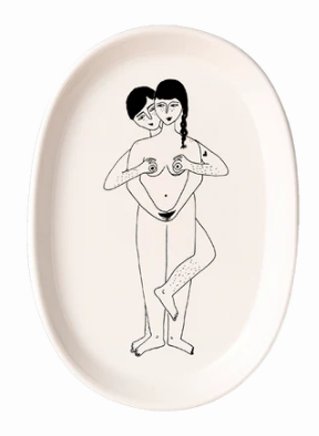 Plat - bowl of faces everywhere - Helen B