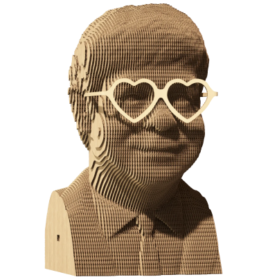 Puzzle 3D Albert Elton John - Cartonic