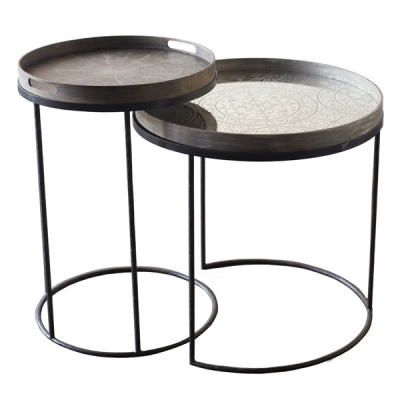 Set de 2 structures pour gu�ridon - Notre Monde