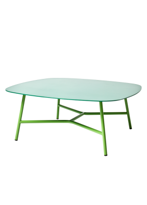 Table basse Emilie 80*31 - Plateau prato structure acqua - Castil