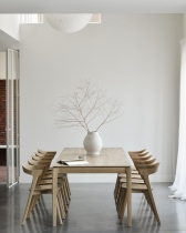 TABLE BOK EXTENSIBLE OAK - Ethnicraft -180/280 x 100 cm