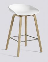 TABOURET ABOUT A STOOL AAS32 H64 HAY OKXO ROUEN BLANC