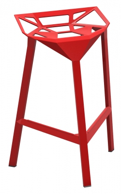 TABOURET DE BAR STOOL ONE H67 - Rouge