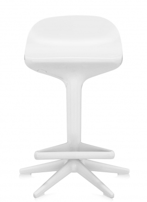 Tabouret r�glable Spoon - Kartell - Blanc