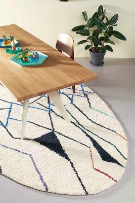 TAPIS MOBILE BLEU